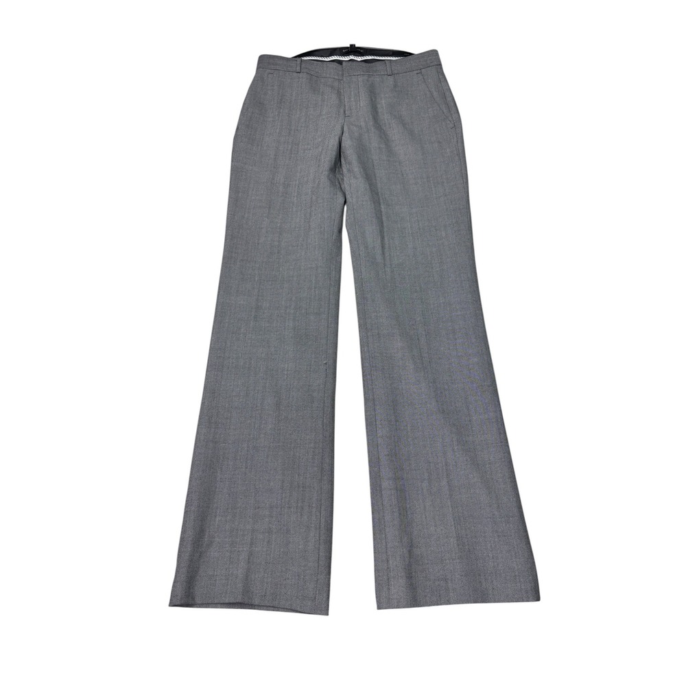 NWT Banana Republic Logan Gray Wool Blend Trouser Dress Pants Womens 4 W31 L32
